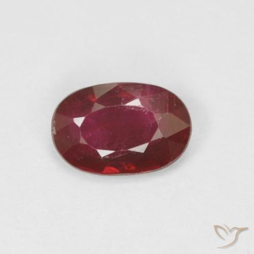 0.49ct Натуральный Красное вино Рубин, Овал, VS-SI