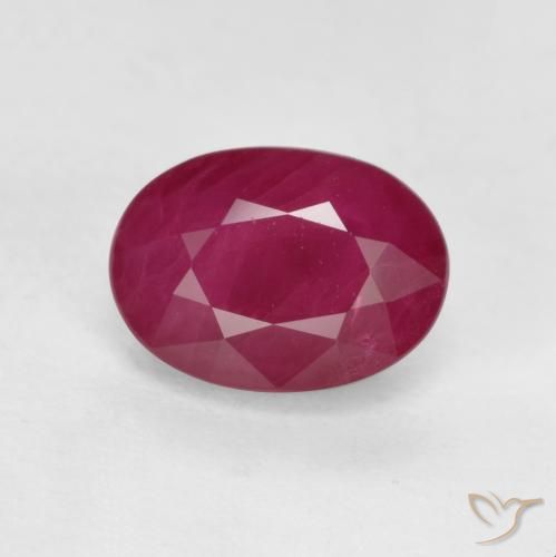 1.21ct Натуральный Розовато-красный Рубин, Овал, VS-SI
