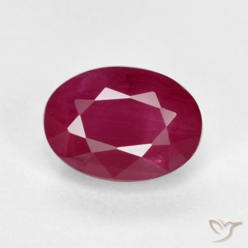 1.40ct Натуральный Красное вино Рубин, Овал, VS-SI
