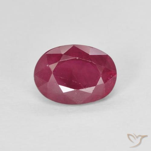 1.10ct Натуральный Красное вино Рубин, Овал, VS-SI