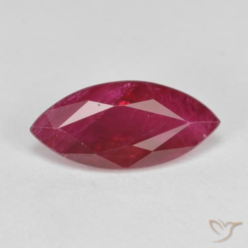1.80ct Натуральный Средний красный Рубин, Маркиза, VS-SI