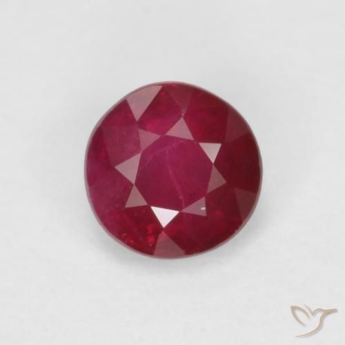 0.35ct Натуральный Средний красный Рубин, Круглый, SI