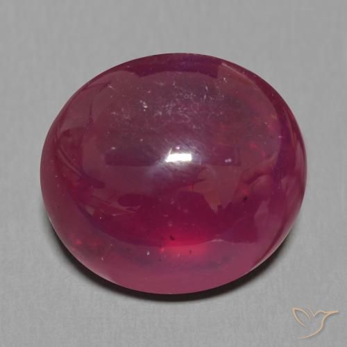 15.49ct Натуральный Красное вино Рубин, Овал, Полупрозрачный