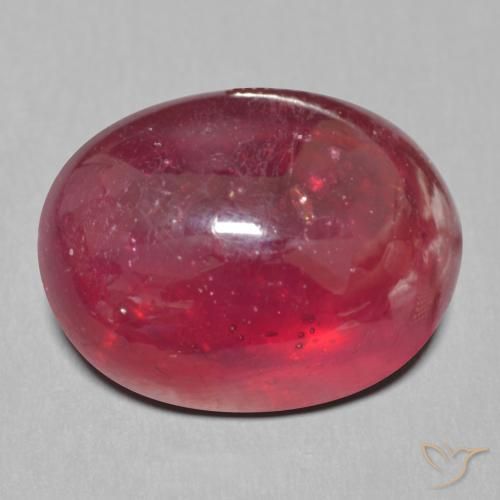 14.77ct Натуральный Красное вино Рубин, Овал, Полупрозрачный