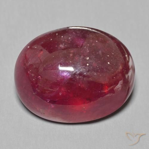25.56ct Натуральный Темно-красный Рубин, Овал, Полупрозрачный