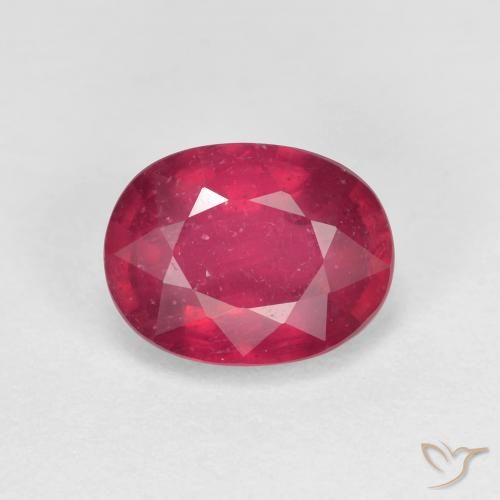 1.94ct Натуральный Средний красный Рубин, Овал, Чистота VS