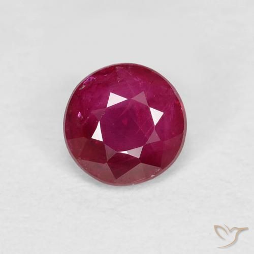 0.29ct Натуральный Темно-красное вино Рубин, Круглый, Чистота VS