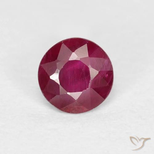0.22ct Натуральный Темно-красное вино Рубин, Круглый, Чистота VS