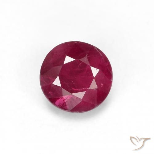0.34ct Натуральный Средний красный Рубин, Круглый, Чистота VS