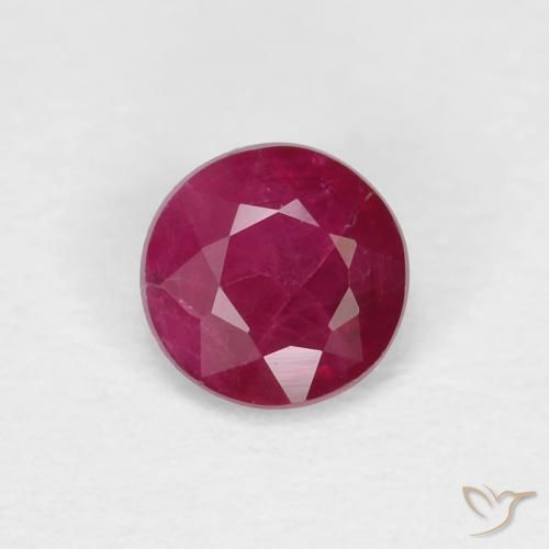 0.28ct Натуральный Темно-красное вино Рубин, Круглый, VS-SI