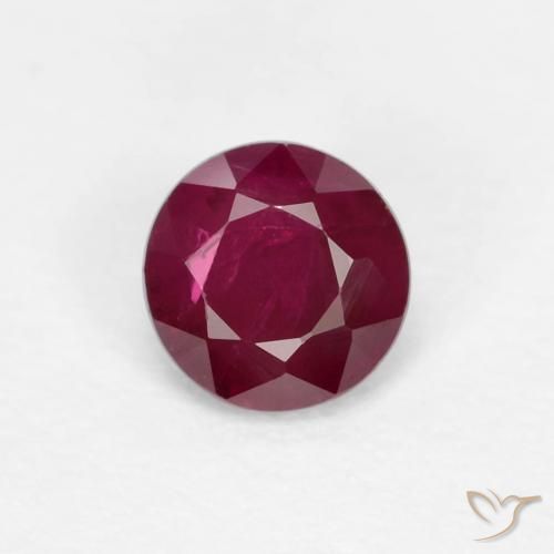 0.29ct Натуральный Темно-красный Рубин, Круглый, VS-SI