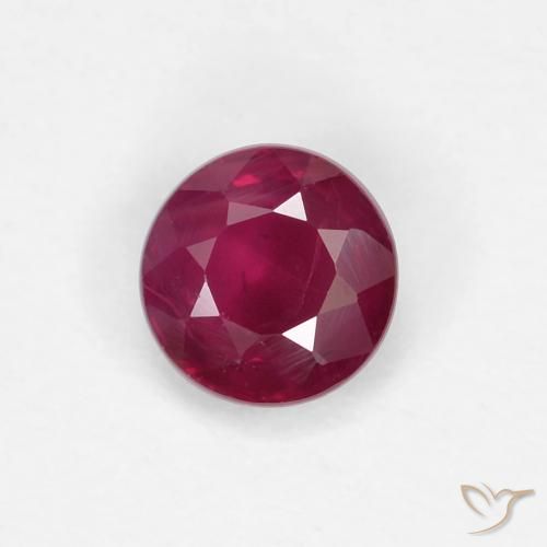 0.29ct Натуральный Темно-красный Рубин, Круглый, VS-SI