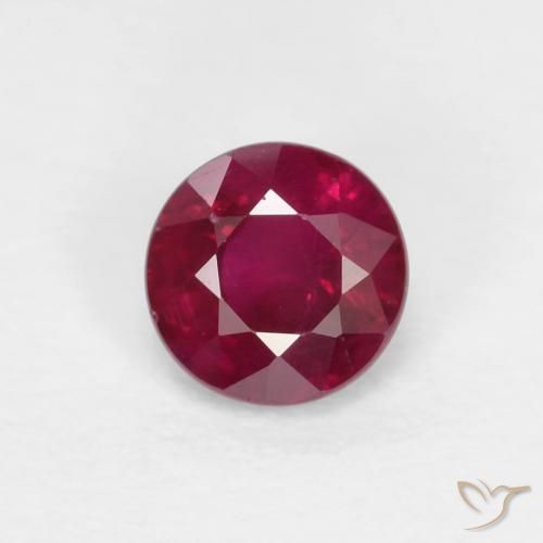0.31ct Натуральный Темно-красный Рубин, Круглый, VS-SI