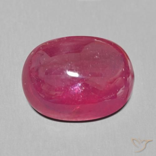 14.48ct Натуральный Темно-красный Рубин, Овал, Полупрозрачный
