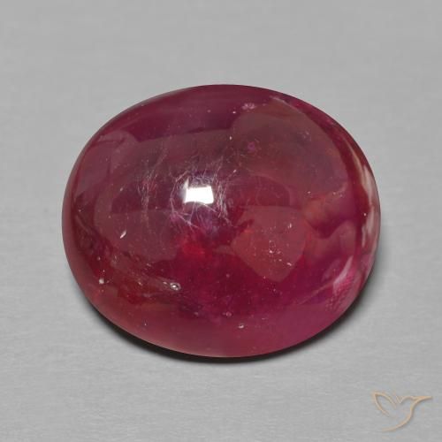 16.63ct Натуральный Темно-красное вино Рубин, Овал, Полупрозрачный