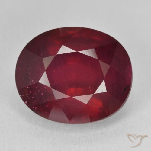 18.07ct Натуральный Красное вино Рубин, Овал, VVS-VS