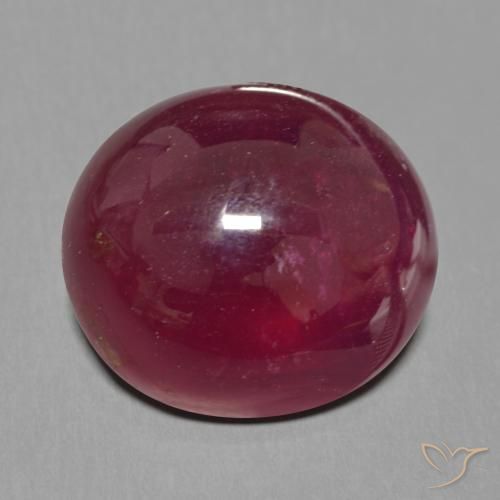 19.10ct Натуральный Темно-красный Рубин, Овал, Полупрозрачный