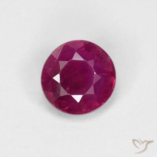 0.36ct Натуральный Темно-красное вино Рубин, Круглый, VS-SI