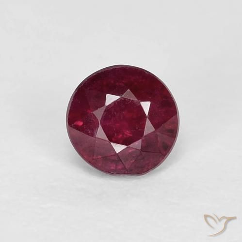 0.40ct Натуральный Красное вино Рубин, Круглый, VS-SI