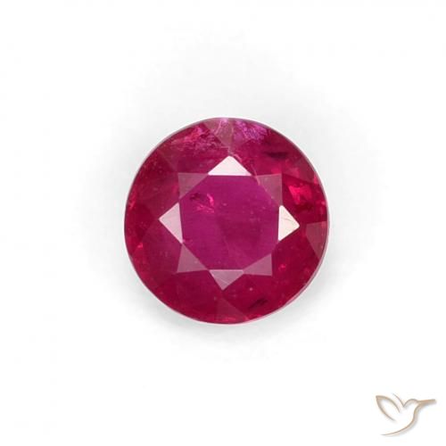 0.31ct Натуральный Темно-красное вино Рубин, Круглый, VS-SI
