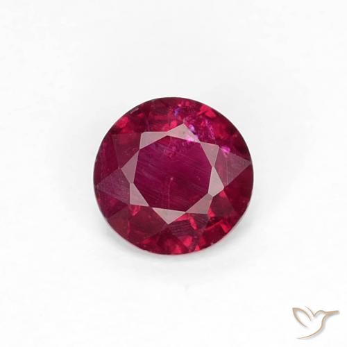0.29ct Натуральный Темно-красное вино Рубин, Круглый, VS-SI