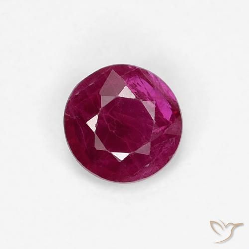 0.31ct Натуральный Темно-красное вино Рубин, Круглый, VS-SI