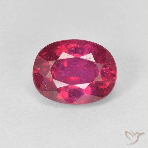 2.13ct Натуральный Светло-красный Рубин, Овал, Чистота VS