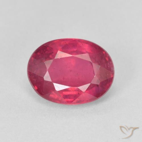 1.91ct Натуральный Средний красный Рубин, Овал, Чистота VS