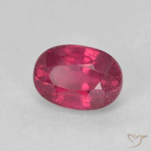 1.42ct Натуральный Medium Dark-Red Рубин, Овал, Чистота VS