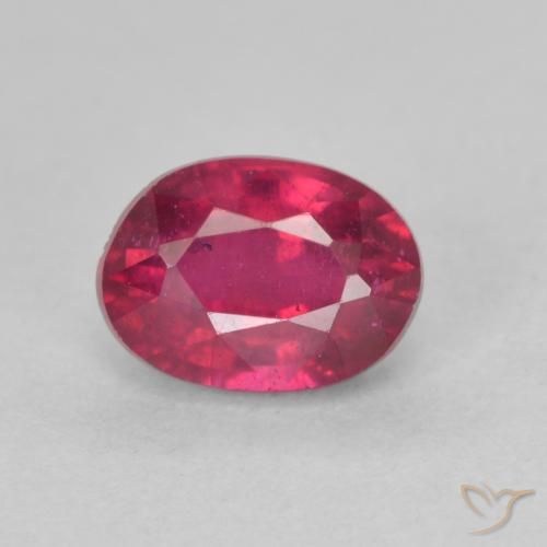 1.43ct Натуральный Светло-красный Рубин, Овал, Чистота VS