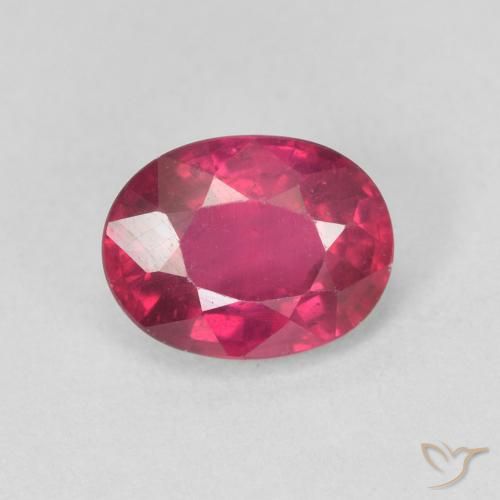 1.96ct Натуральный Светло-красный Рубин, Овал, Чистота VS