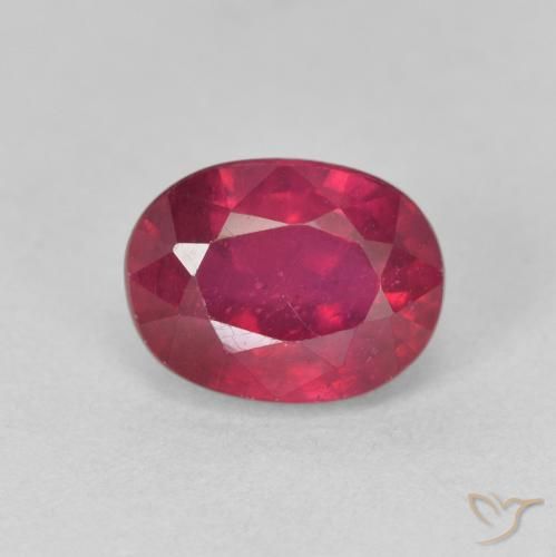 2.34ct Натуральный Средний красный Рубин, Овал, Чистота VS