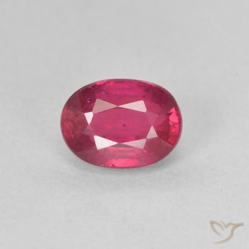 1.32ct Натуральный Розовато-красный Рубин, Овал, Чистота VS