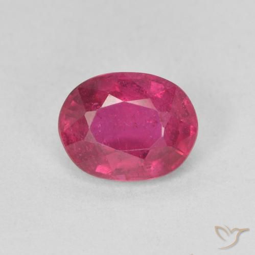 1.61ct Натуральный Средний красный Рубин, Овал, Чистота VS
