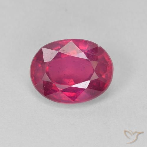 1.76ct Натуральный Светло-красный Рубин, Овал, Чистота VS
