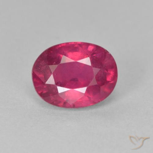 1.97ct Натуральный Светло-красный Рубин, Овал, Чистота VS