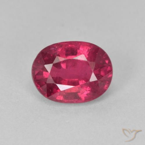 1.83ct Натуральный Розовато-красный Рубин, Овал, Чистота VS