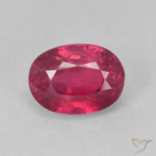 1.62ct Натуральный Розовато-красный Рубин, Овал, Чистота VS