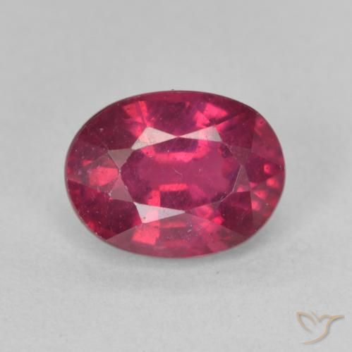 1.98ct Натуральный Розовато-красный Рубин, Овал, Чистота VS