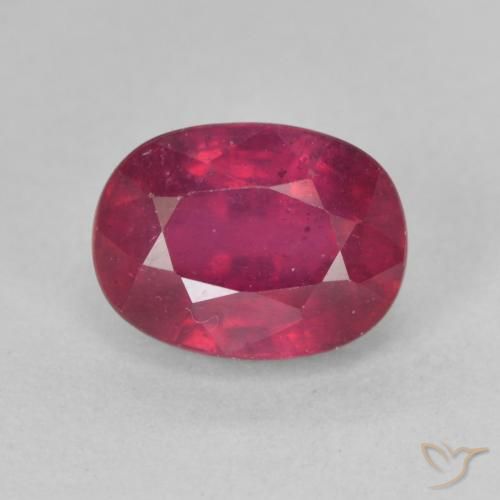 2.39ct Натуральный Розовато-красный Рубин, Овал, Чистота VS
