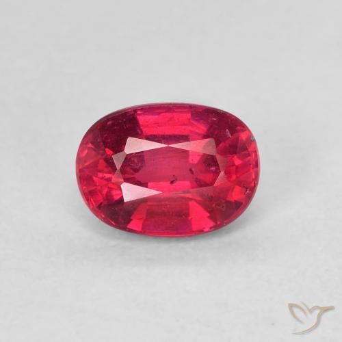 1.35ct Натуральный Розовато-красный Рубин, Овал, Чистота VS