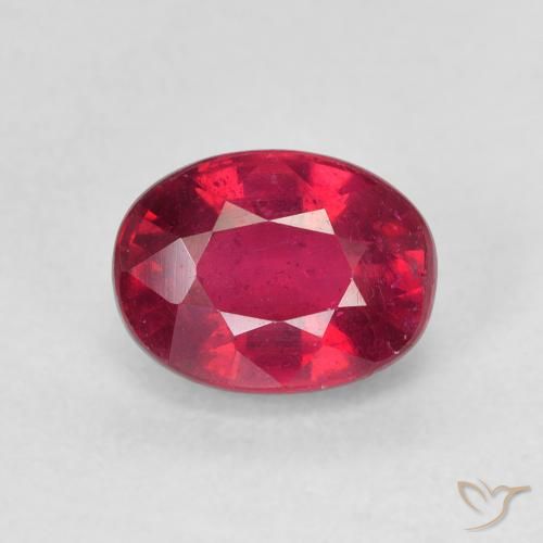 2.28ct Натуральный Розовато-красный Рубин, Овал, Чистота VS