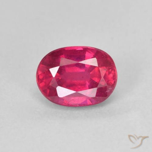 1.42ct Натуральный Светло-красный Рубин, Овал, Чистота VS