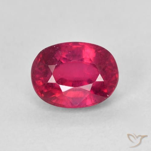 2.17ct Натуральный Глубокий малиновый Рубин, Овал, Чистота VS