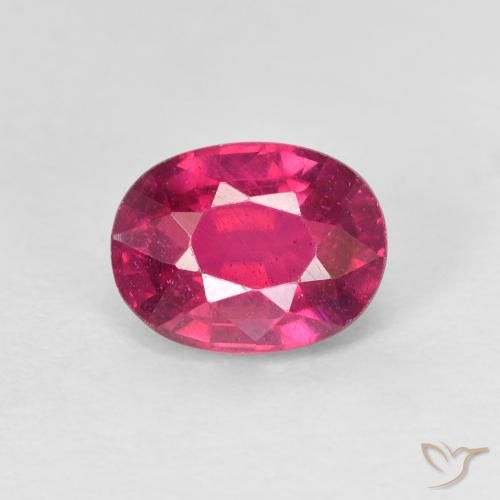 1.81ct Натуральный Светло-красный Рубин, Овал, Чистота VS