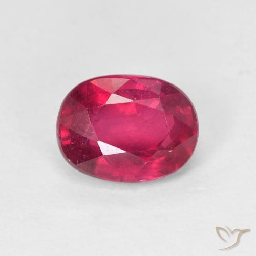 1.85ct Натуральный Medium Dark-Red Рубин, Овал, Чистота VS