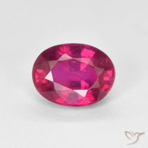 1.92ct Натуральный Светло-красный Рубин, Овал, Чистота VS