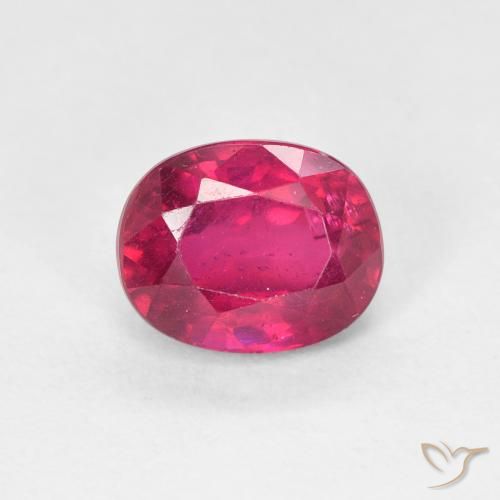 1.91ct Натуральный Светло-красный Рубин, Овал, Чистота VS