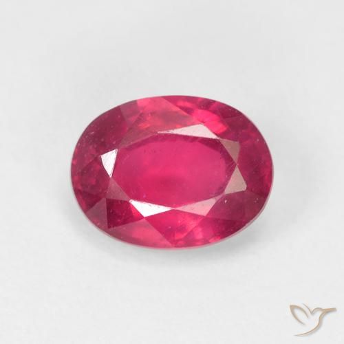 1.94ct Натуральный Светло-красный Рубин, Овал, Чистота VS