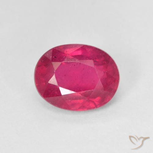 1.80ct Натуральный Светло-красный Рубин, Овал, Чистота VS